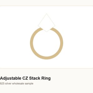 Adjustable 925 Sterling Silver Ring Wholesale