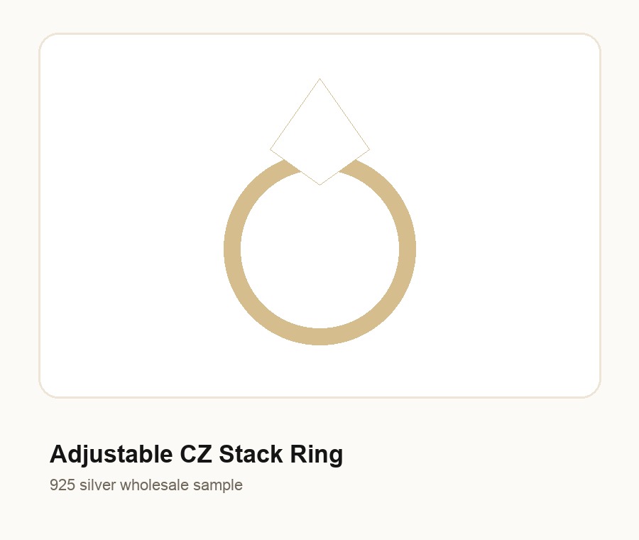 Adjustable 925 Sterling Silver Ring Wholesale