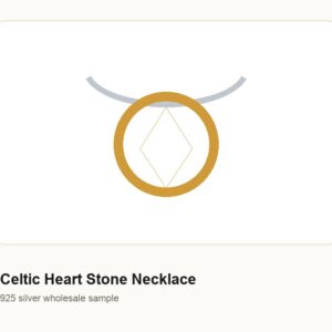 Celtic Heart Stone Necklace