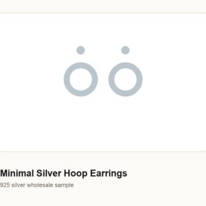 Minimal 925 Sterling Silver Earrings Wholesale