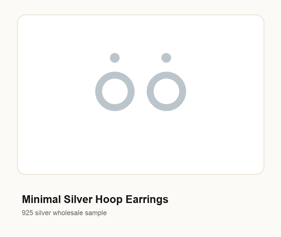 Minimal 925 Sterling Silver Earrings Wholesale