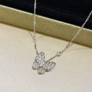 925 Sterling Silver Butterfly Necklace Jewelry Display