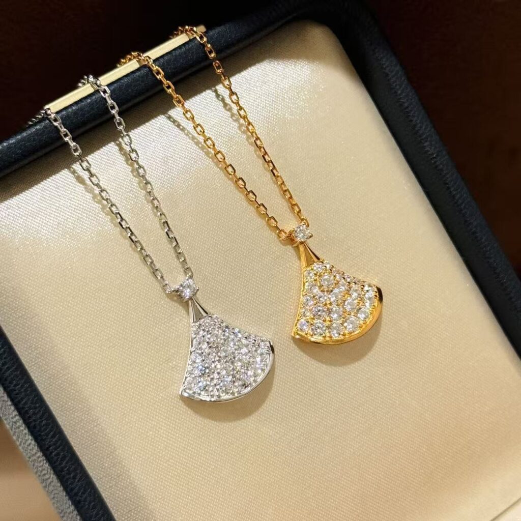 925 Sterling Silver Fan Shape Necklace Wholesale