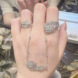925 Sterling Silver Feather Necklace Jewelry View