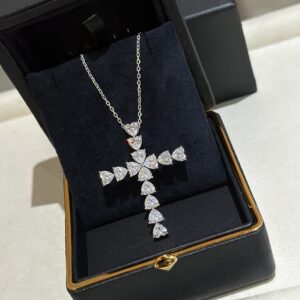 925 Sterling Silver Heart Cross Necklace Wholesale