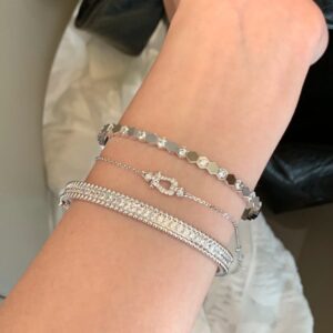 925 Sterling Silver Honeycomb Bracelet Jewelry View