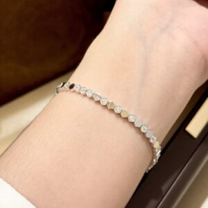 925 Sterling Silver Honeycomb Bracelet Jewelry View