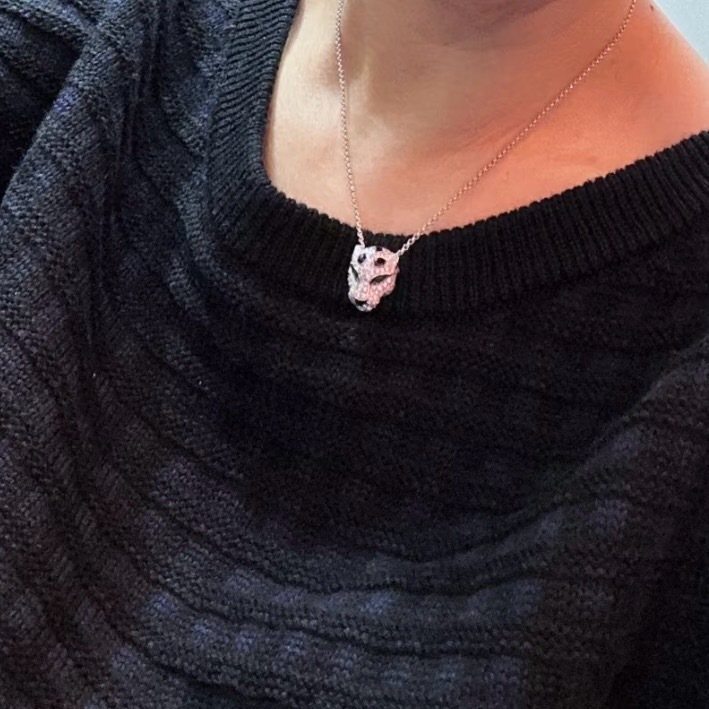 925 Sterling Silver Leopard Necklace