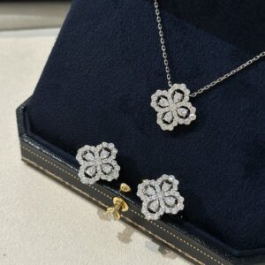 925 Sterling Silver Loop Clover Necklace Wholesale