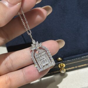 925 Sterling Silver Lucky Door Necklace Detail