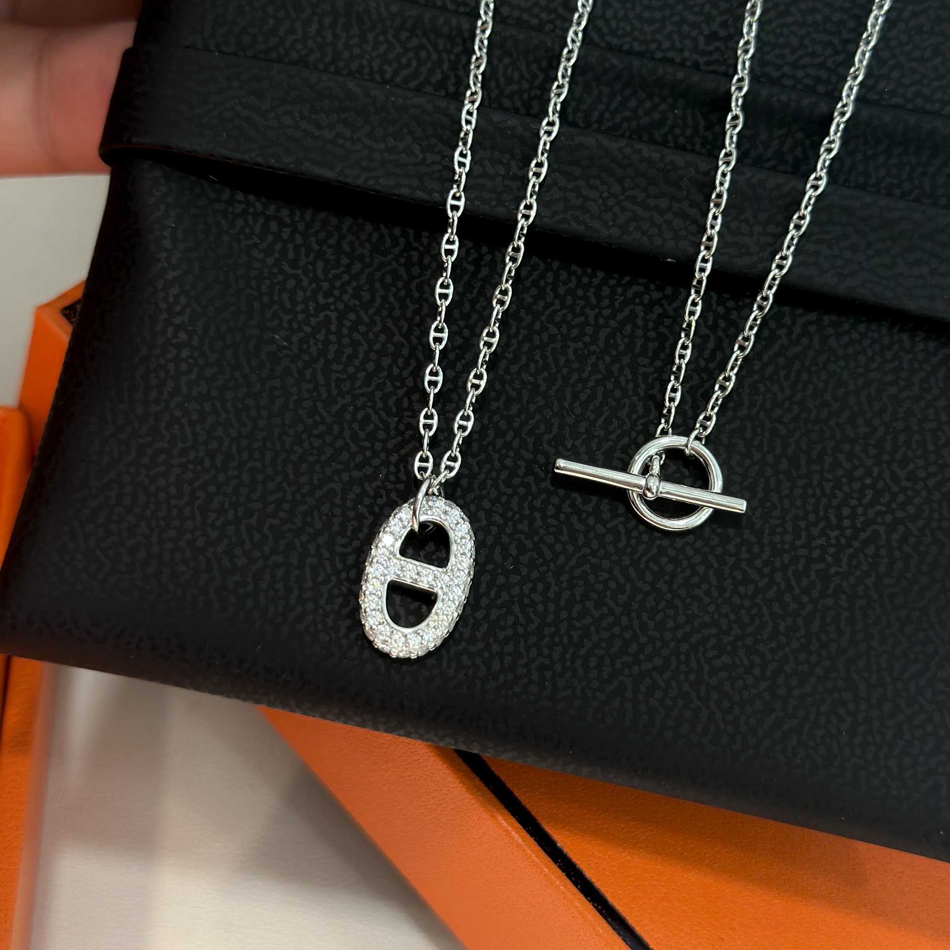 925 Sterling Silver Oval Link Necklace