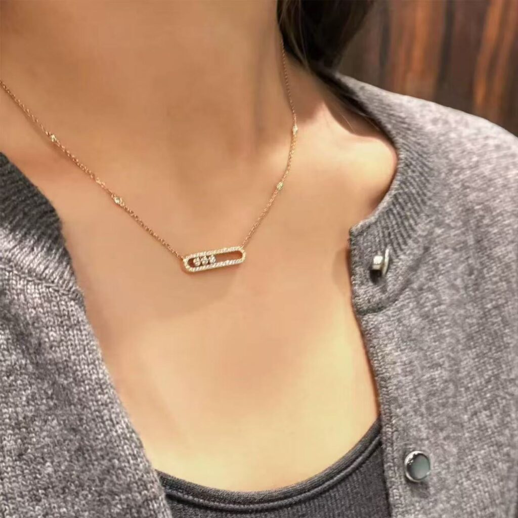 925 Sterling Silver Three Stone Sliding Necklace Wholesale