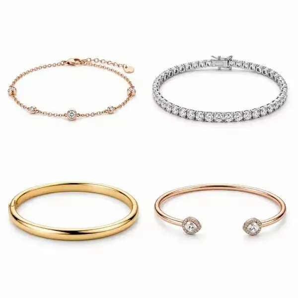 wholesale 925 silver clover bracelets