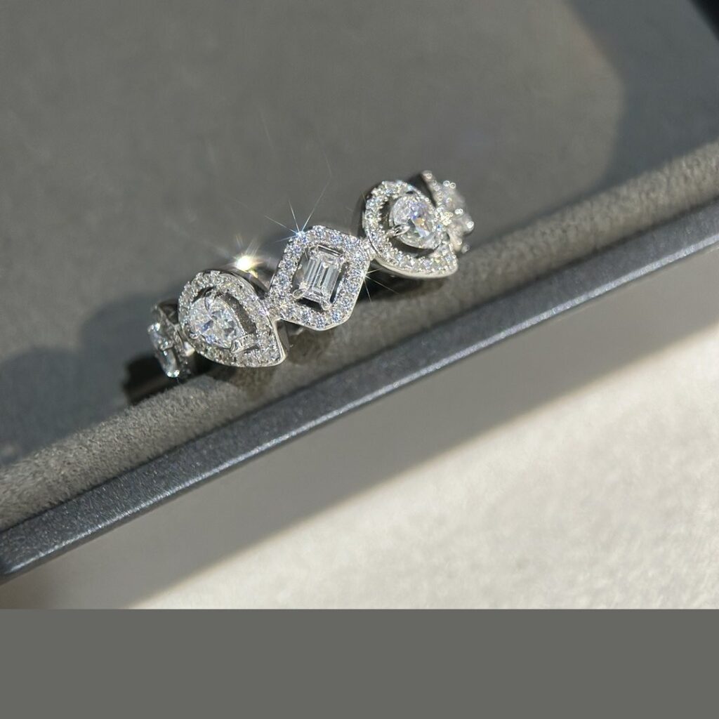 925 Sterling Silver Baguette Teardrop Open Ring Wholesale