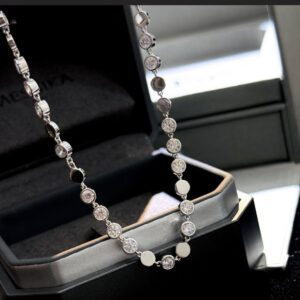 925 Sterling Silver Bead Choker Necklace Jewelry Display