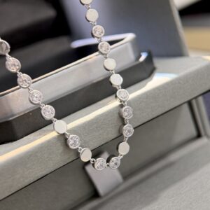 925 Sterling Silver Bead Choker Necklace Lifestyle View