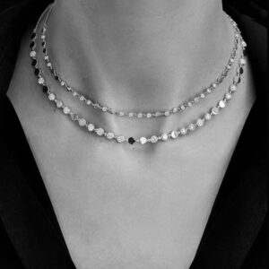 925 Sterling Silver Bead Choker Necklace Packaging View