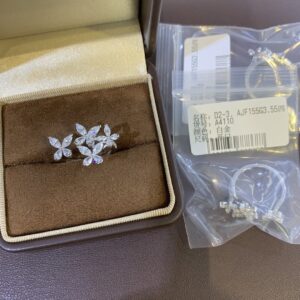 925 Sterling Silver Pave Flower Ring 925 Sterling Silver Pave Flower Ring