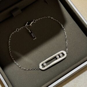 925 Sterling Silver Pave Horsebit Bangle Wholesale