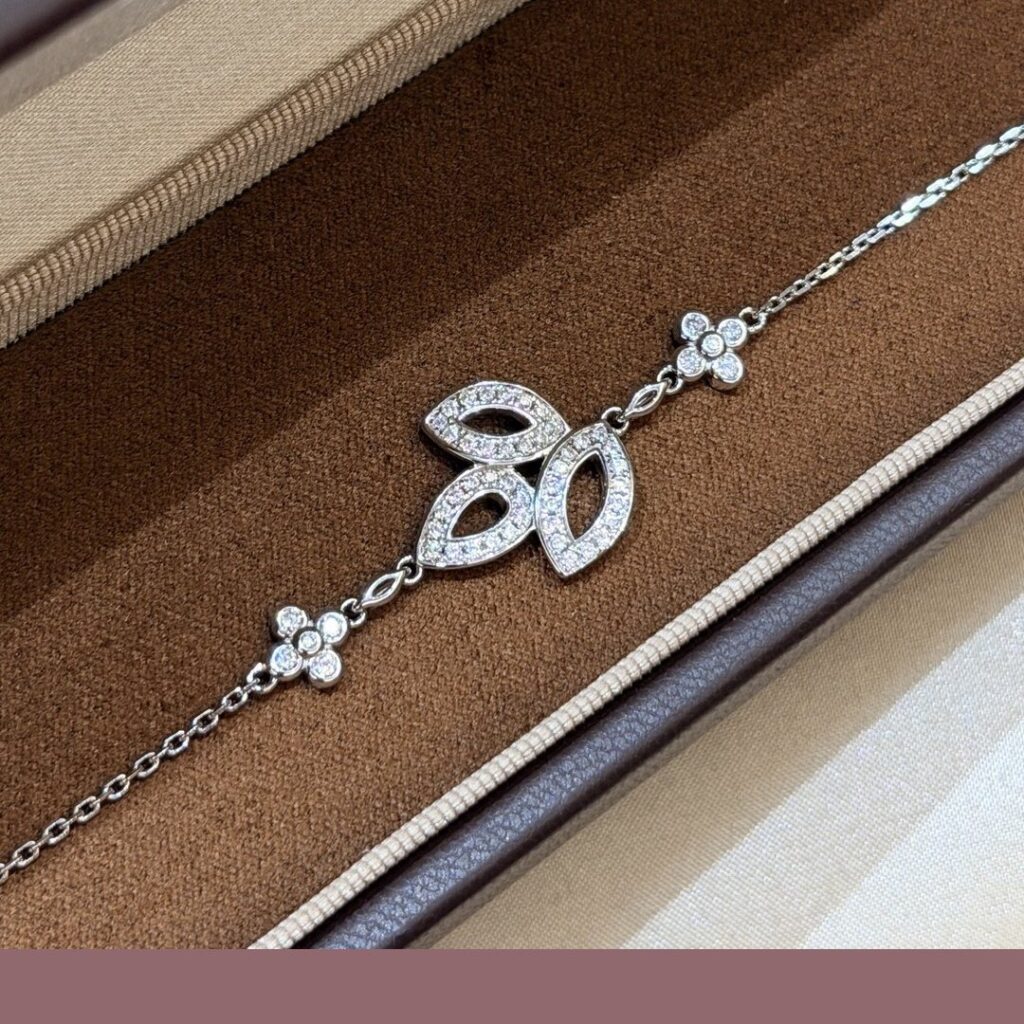 925 Sterling Silver Butterfly Flower Bracelet Wholesale