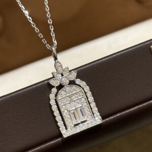 925 Sterling Silver Castle Necklace Packaging View