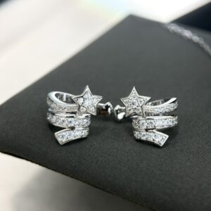 925 Sterling Silver Celestial Necklace and Clip Earrings Set Lifestyle View