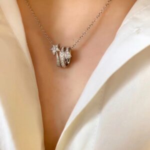 925 Sterling Silver Celestial Necklace and Clip Earrings Set Packaging View