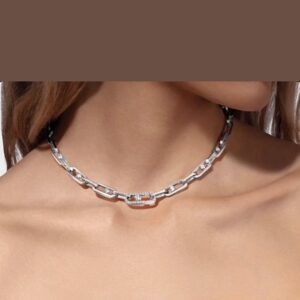 925 Sterling Silver Classic Single Stone Sliding Necklace Detail