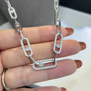 925 Sterling Silver Classic Single Stone Sliding Necklace Packaging View