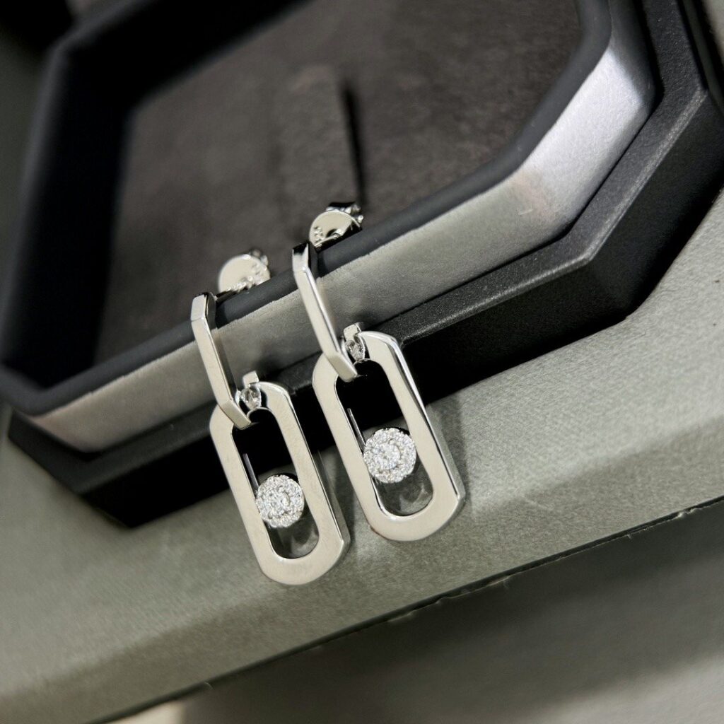 925 Sterling Silver Classic Single Stone Sliding Stud Earrings Wholesale