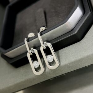 925 Sterling Silver Classic Single Stone Sliding Stud Earrings Wholesale