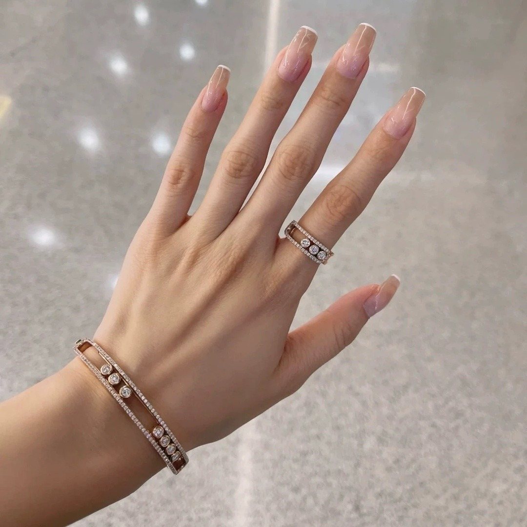 925 Sterling Silver Classic Three Stone Sliding Bangle Wholesale 925 Sterling Silver Classic Three Stone Sliding Bangle Wholesale