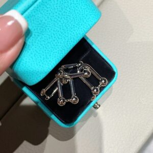 925 Sterling Silver Double Hoop Stud Earrings Lifestyle View
