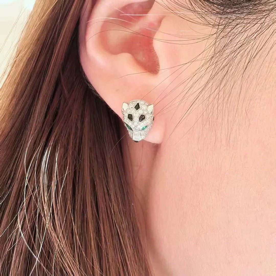 925 Sterling Silver Emerald Stone Stud Earrings 925 Sterling Silver Emerald Stone Stud Earrings