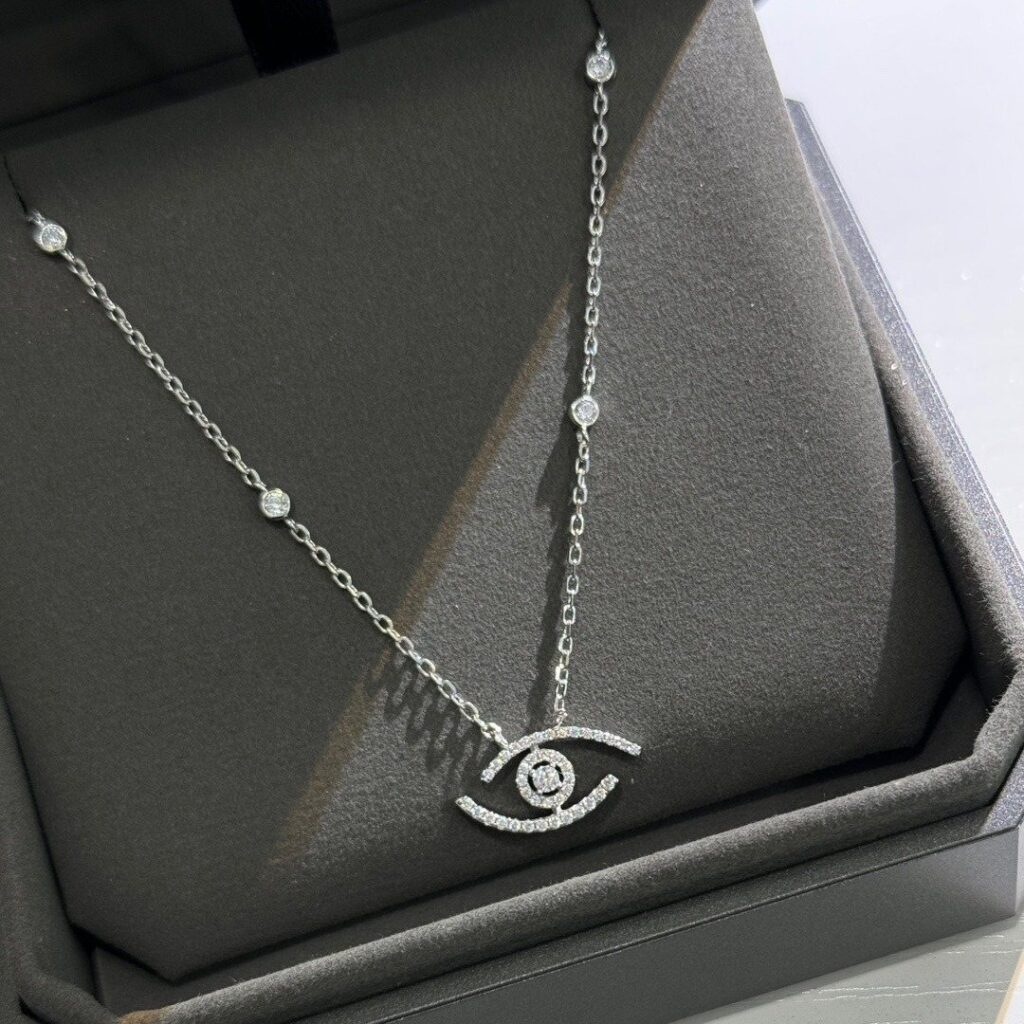 925 Sterling Silver Eye Motif Necklace Wholesale
