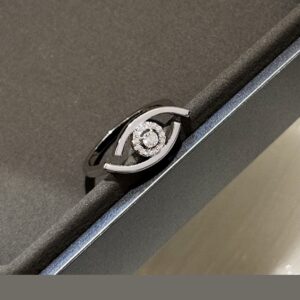 925 Sterling Silver Eye Motif Smooth Ring Packaging View