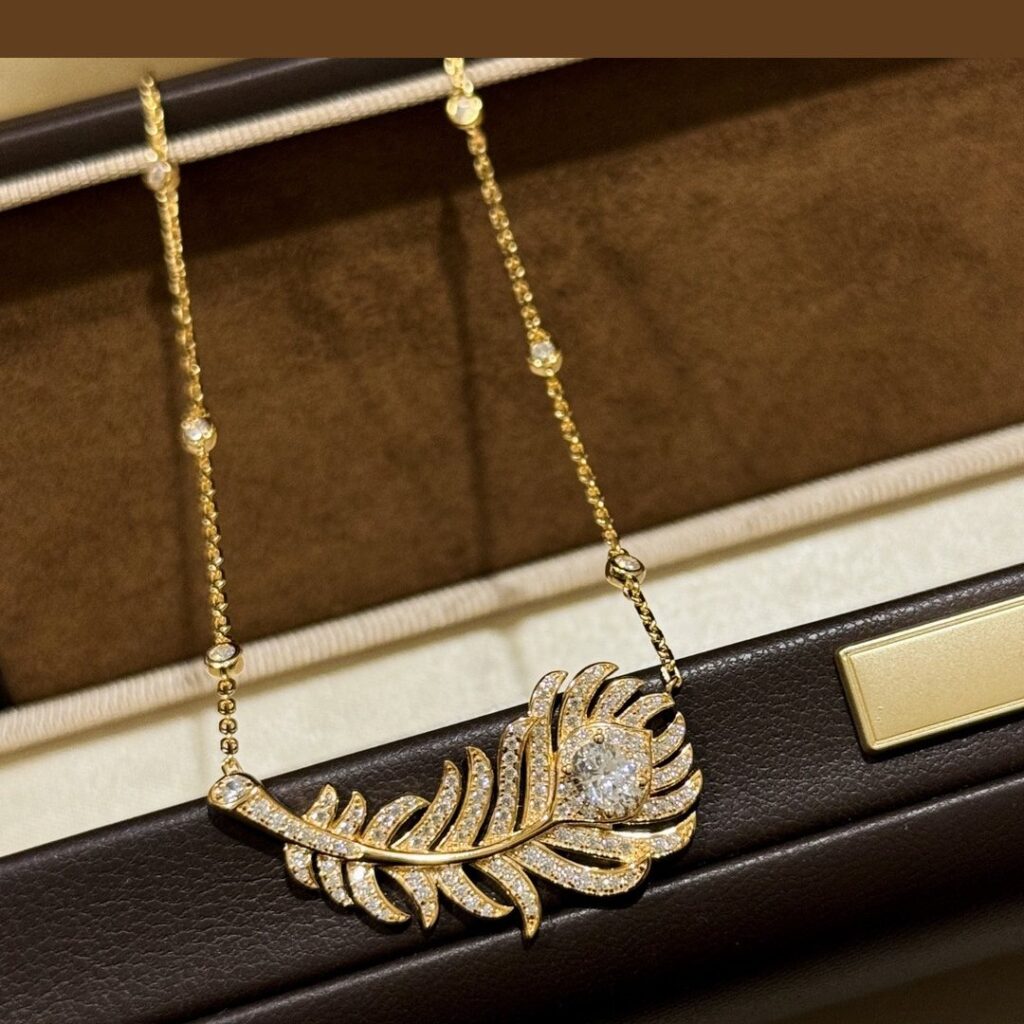925 Sterling Silver Feather Necklace Wholesale