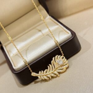 925 Sterling Silver Feather Necklace Packaging View
