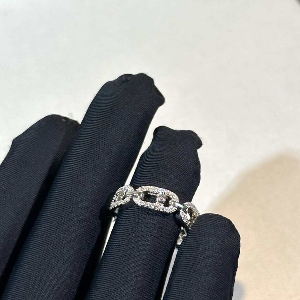 925 Sterling Silver Five Stone Sliding Ring Wholesale