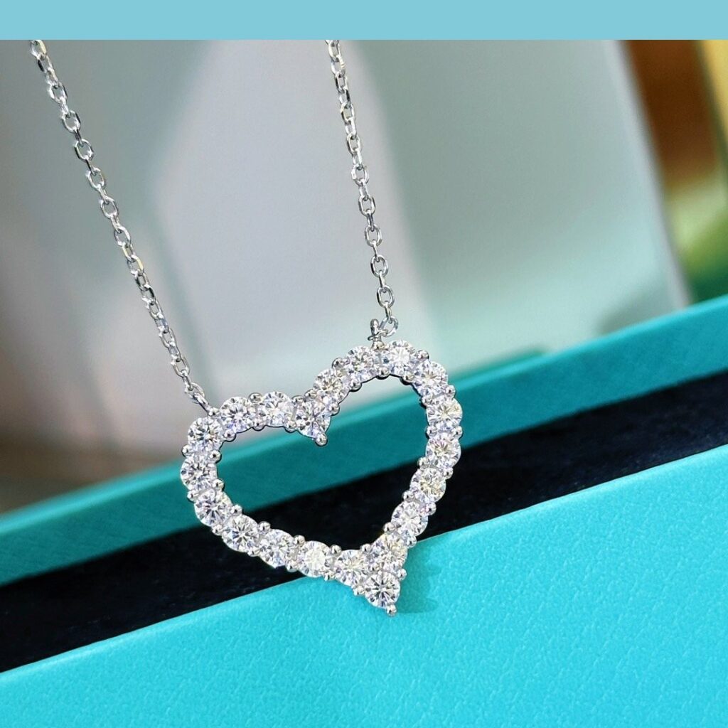 925 Sterling Silver Full Pave Necklace Wholesale
