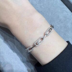 925 Sterling Silver Full Pave Sliding Stone Bracelet Packaging View