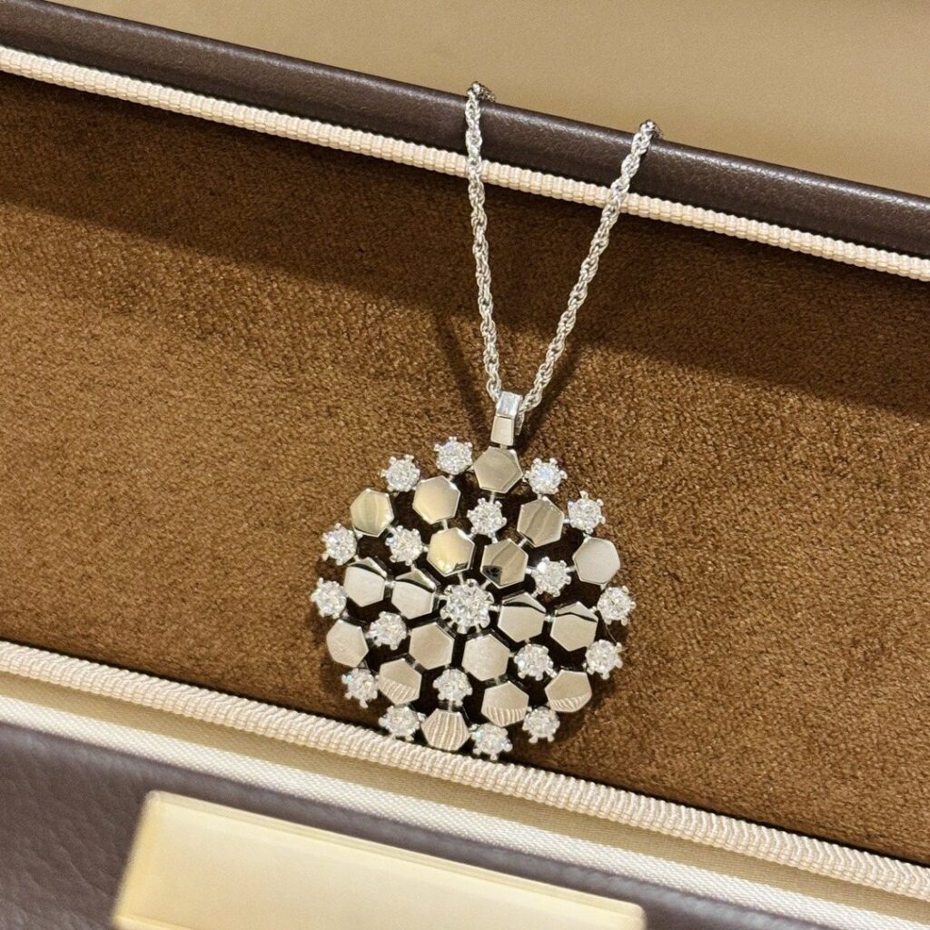 925 Sterling Silver Honeycomb Snowflake Jewelry Set Wholesale