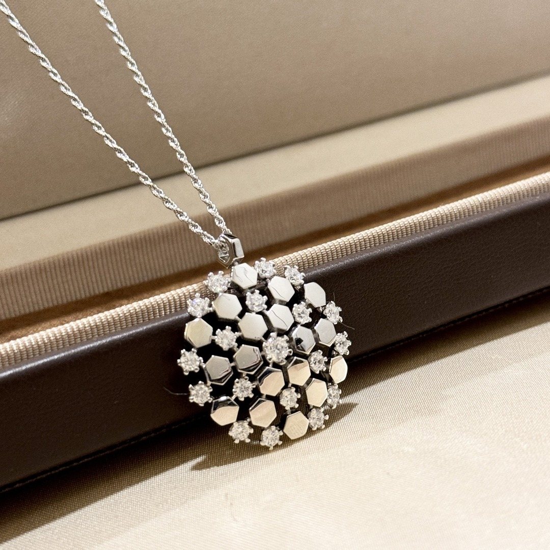 925 Sterling Silver Honeycomb Snowflake Jewelry Set 925 Sterling Silver Honeycomb Snowflake Jewelry Set
