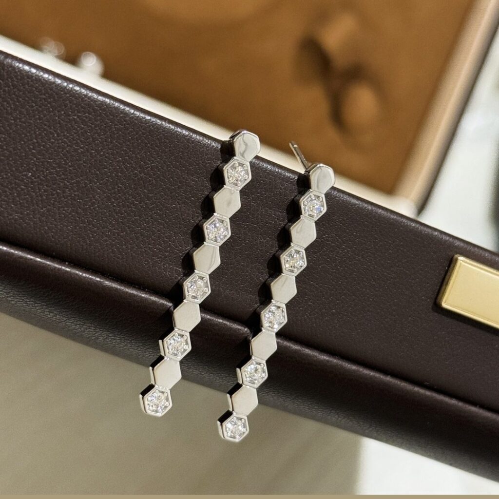925 Sterling Silver Honeycomb Stud Earrings Wholesale