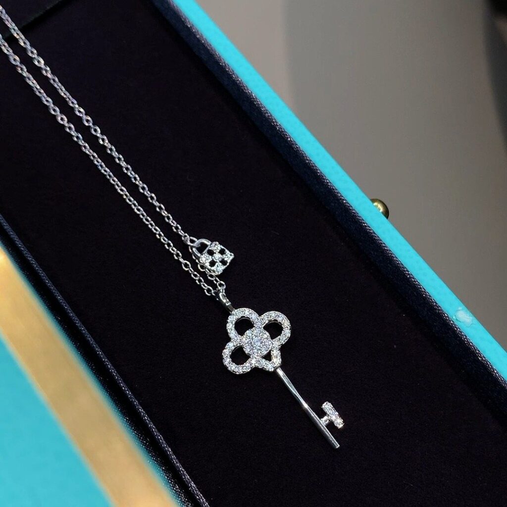 925 Sterling Silver Key Pendant Necklace Wholesale