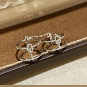 925 Sterling Silver Link Chain Sliding Stud Earrings Wholesale