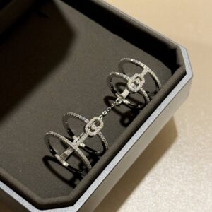 925 Sterling Silver Link Chain Sliding Stud Earrings Packaging View