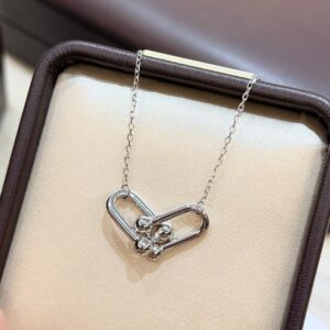 925 Sterling Silver Link Necklace Lifestyle View