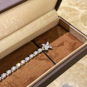 925 Sterling Silver Marquise Stone Tennis Bracelet Lifestyle View