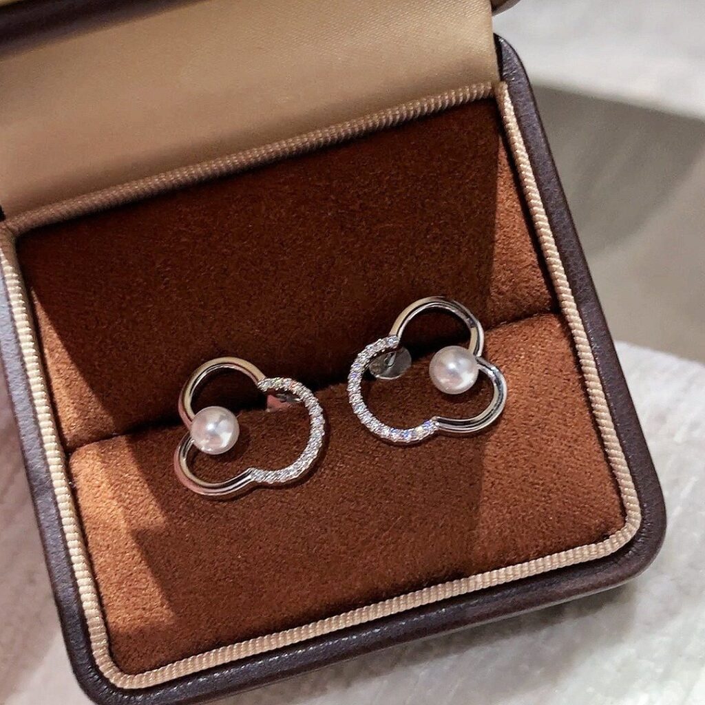 925 Sterling Silver Mini Pave Stud Earrings Wholesale